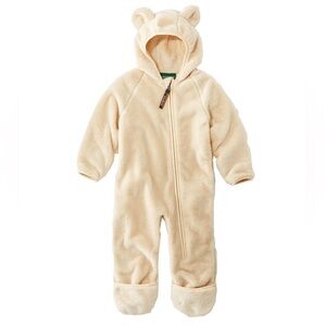 L.L. Bean, Infants' L.L.Bean Hi-Pile Fleece Bunting, 0-3mo, Natural